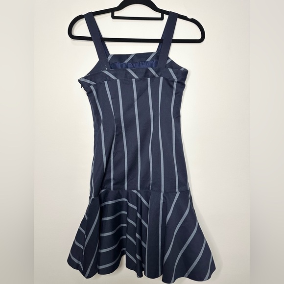 Ralph Lauren Girls Stripe Navy Dress 12 - Picture 2 of 3